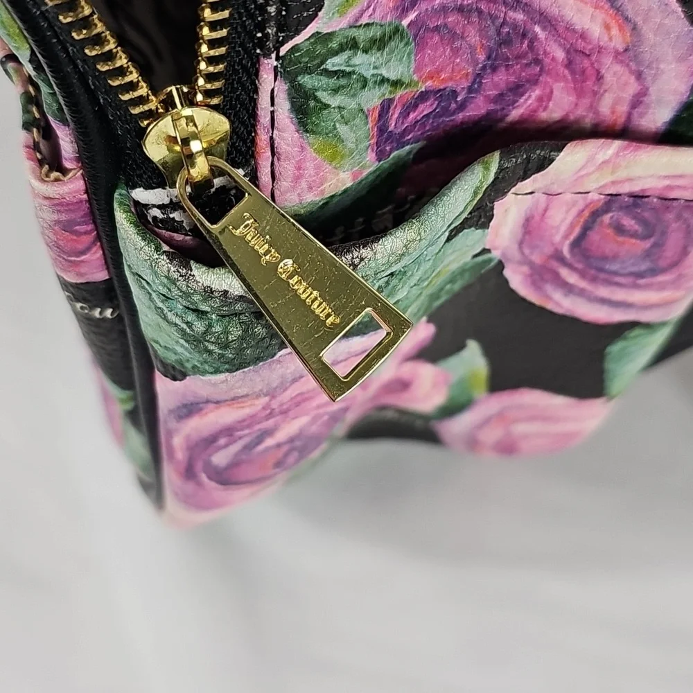 Juicy Couture Floral Mini Backpack with Pink Heart Pocket - Picture 8 of 8